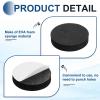 MECCANIXITY Single Sided Speaker Isolation Pads, 55mmx12mm Round Black Non Slip EVA Acoustic Foam Pads Feet Anti-Vibration Base for Decks Speaker Subwoofer HiFi Sound System, Pack of 8 view 3