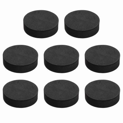 MECCANIXITY Single Sided Speaker Isolation Pads, 55mmx16mm Round Black Non Slip EVA Acoustic Foam Pads Feet Anti-Vibration Base for Decks Speaker Subwoofer HiFi Sound System, Pack of 8