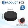 MECCANIXITY Single Sided Speaker Isolation Pads, 55mmx16mm Round Black Non Slip EVA Acoustic Foam Pads Feet Anti-Vibration Base for Decks Speaker Subwoofer HiFi Sound System, Pack of 8 view 2