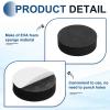MECCANIXITY Single Sided Speaker Isolation Pads, 55mmx16mm Round Black Non Slip EVA Acoustic Foam Pads Feet Anti-Vibration Base for Decks Speaker Subwoofer HiFi Sound System, Pack of 8 view 3