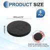 MECCANIXITY Single Sided Speaker Isolation Pads, 70mmx8mm Round Black Non Slip EVA Acoustic Foam Pads Feet Anti-Vibration Base for Decks Speaker Subwoofer HiFi Sound System, Pack of 8 view 2