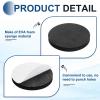 MECCANIXITY Single Sided Speaker Isolation Pads, 70mmx8mm Round Black Non Slip EVA Acoustic Foam Pads Feet Anti-Vibration Base for Decks Speaker Subwoofer HiFi Sound System, Pack of 8 view 3