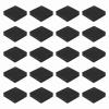 MECCANIXITY Single Sided Speaker Isolation Pads, 80mmx80mmx20mm Square Black Non Slip EVA Acoustic Foam Pads Feet Anti-Vibration Base for Decks Speaker Subwoofer HiFi Sound System, Pack of 32 view 1