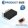 MECCANIXITY Single Sided Speaker Isolation Pads, 60mmx40mmx20mm Square Black Non Slip EVA Acoustic Foam Pads Feet Anti-Vibration Base for Decks Speaker Subwoofer HiFi Sound System, Pack of 4 view 2