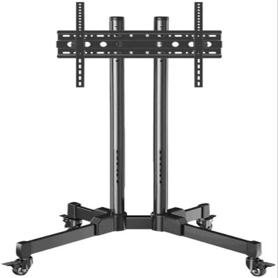 Universal Swivel Table Top TV Stand Stainless Steel Small TV Floor Bracket for 32 70 Inches TVs Black TV Floor Stand Led on Wheels Castors U