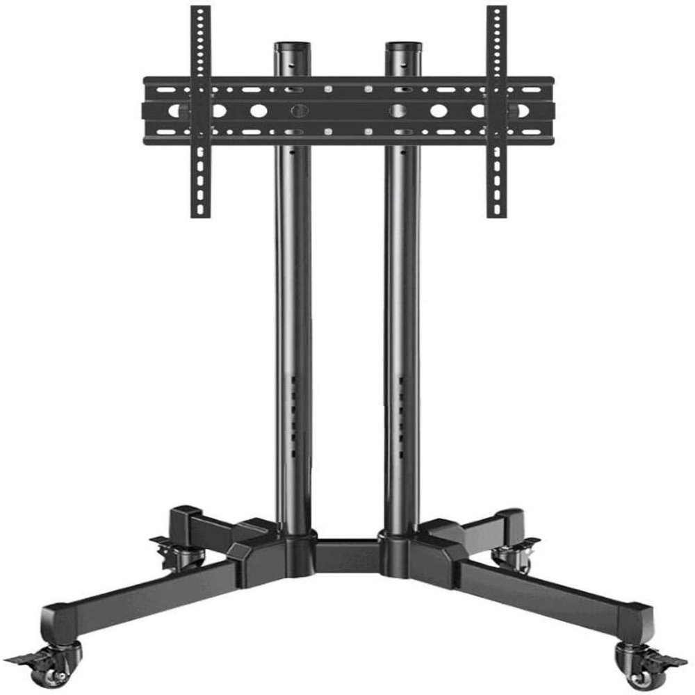 Universal Swivel Table Top TV Stand Stainless Steel Small TV Floor Bracket for 32 70 Inches TVs Black TV Floor Stand Led on Wheels Castors U