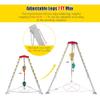 Rescue Tripod with Winch for Confined Spaces - 1800lbs Capacity, Anti-Fall Device, Safety Belt, Durable & Portable Emergency Rescue Equipment view 4