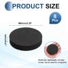 MECCANIXITY Single Sided Speaker Isolation Pads, 60mmx12mm Round Black Non Slip EVA Acoustic Foam Pads Feet Anti-Vibration Base for Decks Speaker Subwoofer HiFi Sound System, Pack of 8 view 2