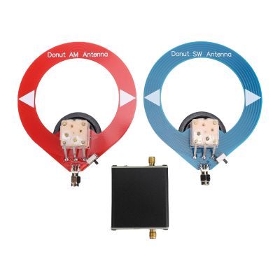 Eujgoov Donut Antenna, Wide Frequency Range Loop Antenna with AM FM SW Radio for Home Theater System