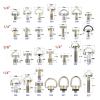 Quick Release Plate Mounting Screws 1/4 3/8 Strap Folding D Ring Screw Tripod Ball Head Quick Shoe Mounting Adapter for Camera Monopod(Choose 3 Pieces) view 3