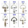 Quick Release Plate Mounting Screws 1/4 3/8 Strap Folding D Ring Screw Tripod Ball Head Quick Shoe Mounting Adapter for Camera Monopod(Choose 3 Pieces) view 4