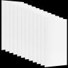 Pushglossy 12 Pack 22.5" x 46.5" x 0.2" Fluorescent Light Covers Classroom Office Diffuser Panels Cuttable for 2x4ft Drop Ceiling Light Polycarbonate Replacement Cover for Hospitals Home (Milky White) view 1