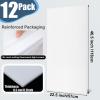 Pushglossy 12 Pack 22.5" x 46.5" x 0.2" Fluorescent Light Covers Classroom Office Diffuser Panels Cuttable for 2x4ft Drop Ceiling Light Polycarbonate Replacement Cover for Hospitals Home (Milky White) view 2