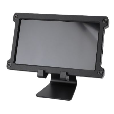 Asixxsix 7 Inch Computer Secondary Screen, HD 1024x600 IPS LCD Display with 360 Degree Rotation Stand, Aluminum Alloy Computer Monitor for Gaming Working
