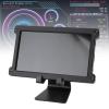 Asixxsix 7 Inch Computer Secondary Screen, HD 1024x600 IPS LCD Display with 360 Degree Rotation Stand, Aluminum Alloy Computer Monitor for Gaming Working view 2