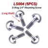 Quick Release Plate Mounting Screws Longer Shaft D-Ring Mounting Screw Screws Adapter 1/4" Tripod Quick Release Stainless -5 Pack view 2