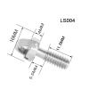 Quick Release Plate Mounting Screws Longer Shaft D-Ring Mounting Screw Screws Adapter 1/4" Tripod Quick Release Stainless -5 Pack view 3