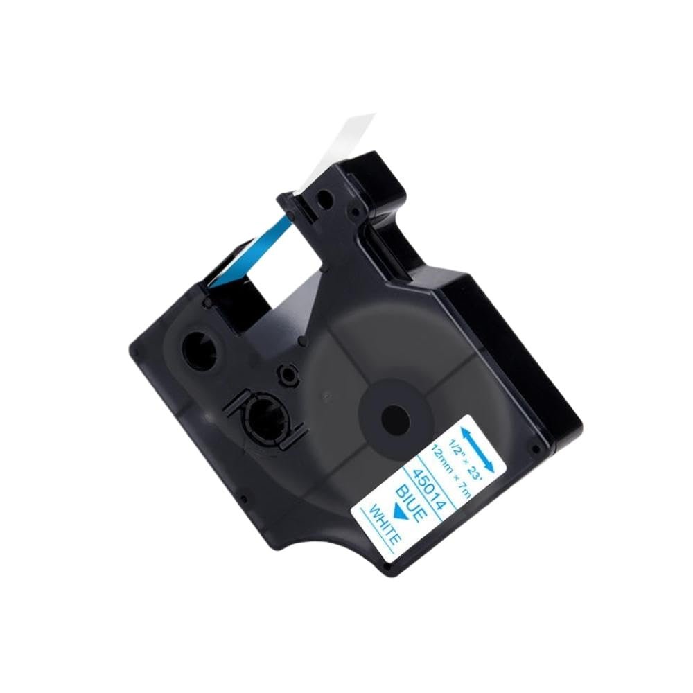 1 Piece 45013 40913 43613 Label Tape 6 9 12mm 45010 45016 45018 Compatible with D1 LabelManager 160 280 Label Maker(Blue on White)