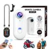 cetzork The Tap Cam, Tapcam, Tapcam Sports Camera, HD 1080p/4k Hands-Free Mini Wearable Adventure Action Body Cam with Audio Video, Mount Anywhere, for Baseball, Vlogging, Diving (White, 1080P) view 1