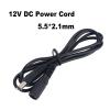 12V DC Power Cord 5.5 * 2.1mm Female Power Plug Extension Cable 0.5m-5m Long Power Adapter for CCTV Camera Home Appliance Parts(0.5m) view 3