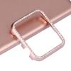 Bumper Cover Glitter Pink Compatible with Apple Watch 41mm Series 8, Aluminum Alloy Metal Watch Bling Shiny Protector Shockproof Protective Frame Cover Compatible with Apple Watch 41mm Series 9/8/7 view 2