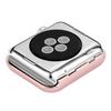 Bumper Cover Glitter Pink Compatible with Apple Watch 41mm Series 8, Aluminum Alloy Metal Watch Bling Shiny Protector Shockproof Protective Frame Cover Compatible with Apple Watch 41mm Series 9/8/7 view 4