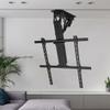 QICBYING Adjustable Ceiling TV Mount Bracket - Motorized TV Mount, 0-85 Flip Down TVs/Monitor Bracket, Telescopic Electric TVs Lift with Auto Lifting, Hidden Drop Down TVs Lift view 1