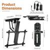 QICBYING Adjustable Ceiling TV Mount Bracket - Motorized TV Mount, 0-85 Flip Down TVs/Monitor Bracket, Telescopic Electric TVs Lift with Auto Lifting, Hidden Drop Down TVs Lift view 2