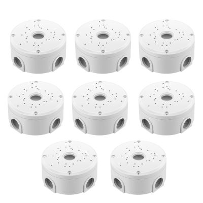 8 Pack Security Camera Junction Box Outdoor-ABS Universal Security Camera Mount Bracket for IP Camera