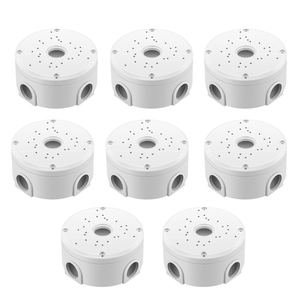 8 Pack Security Camera Junction Box Outdoor-ABS Universal Security Camera Mount Bracket for IP Camera