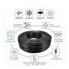 1pc Speaker Wire Cable 28 26 24 22 20 18AWG Tinned Copper 2 3 4 5 6 7 8 10 Core Electronic Audio Wires(4 Core-Black,5M_26 AWG) view 4