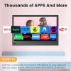 Jexiop 17inch Smart TV,Full HD 1080p LED Flat Screen with ATSC TV,with Built-in HDMI/USB-Suitable for Kitchen Kid's Room Basement or RV Camper view 3