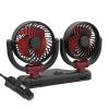 ECVGHD Upgraded Double Head USB/12V/24V Fan For Car With Powerful Cooling 360Rotation 2 Speed Desk For Home Electric Kit view 3