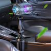 ECVGHD USB Car Fan Easily Mounted With 3 Powerful Speed Light With Adjust Direction 360Rotate For Travel Fan For Travel view 4