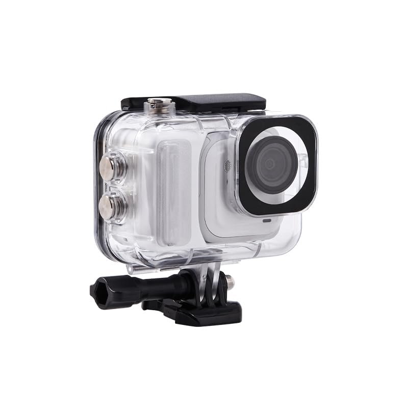 HD Waterproof Housing for Insta360 GO Ultra Anti Scratch Anti Impact Underwater Protective Case, Sport Camera 360 GO Ultra Diving Case (196ft) (Clear, Large)