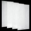 Pushglossy 4 Pack 22.5" x 46.5" x 0.2" Fluorescent Light Covers Replacement, Cuttable Polycarbonate Diffuser Panels for Drop Ceiling Light Fixture for Office Classroom Commercial Use (Clear) view 1