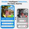 Chtoocy Upgraded Driveway Alarm, Radar + IR Dual Detection, 1/2 Mile Long Range Wireless Driveway Alarm, 3 Sensitivity Levels, Solar Power, Waterproof Motion Sensor for Protect Outdoor Property House view 2