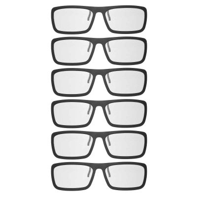MECCANIXITY 2 Pcs Polarized 3D Glasses, Passive 3D Viewing Glasses Frames for RealD Movies Theater Games TV Photo Projector