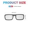 MECCANIXITY 2 Pcs Polarized 3D Glasses, Passive 3D Viewing Glasses Frames for RealD Movies Theater Games TV Photo Projector view 2