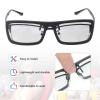 MECCANIXITY 2 Pcs Polarized 3D Glasses, Passive 3D Viewing Glasses Frames for RealD Movies Theater Games TV Photo Projector view 4