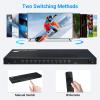 12 Port 8 Port HDMI Switch 12 in 1 Out- 4K HDMI Switcher Selector with IR Remote Control, 4K@30Hz Compatible with Laptop, PS5, Xbox, Fire TV, Blu-ray Player, Set-top Box, TV, Monitor, Projector view 4