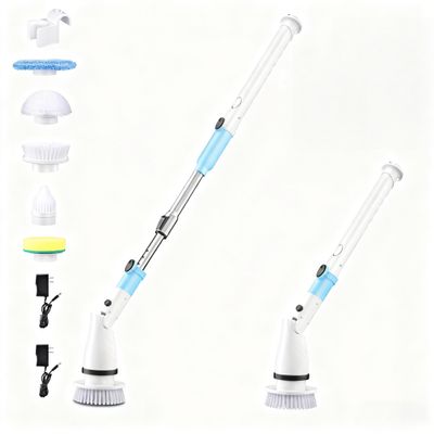 Electric Rotating Cleaning Brush (White)
