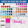 Custom Girls Name with Butterfly Stickers Personalized Color Text Beautiful Names for Princess Waterproof Die Cut Vinyl & Transparent DTF Decal for Water Bottle Laptop Car Helmet Gifts for Men Women view 2