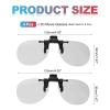 MECCANIXITY 4 Pcs Polarized Clip-on 3D Glasses, Passive Circular 3D Viewing Glasses Frames for RealD/Image Maximum Movies Theater Games TV Photo Projector view 2