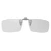 MECCANIXITY 1 Pcs Polarized Clip-on 3D Glasses, Passive Square 3D Viewing Glasses Frames for RealD Movies Theater Games TV Photo Projector (Metal Clip) view 1
