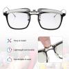 MECCANIXITY 1 Pcs Polarized Clip-on 3D Glasses, Passive Square 3D Viewing Glasses Frames for RealD Movies Theater Games TV Photo Projector (Metal Clip) view 4