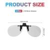 MECCANIXITY 2 Pcs Polarized Clip-on 3D Glasses, Passive Circular 3D Viewing Glasses Frames for RealD Movies Theater Games TV Photo Projector view 2