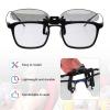 MECCANIXITY 2 Pcs Polarized Clip-on 3D Glasses, Passive Circular 3D Viewing Glasses Frames for RealD Movies Theater Games TV Photo Projector view 4