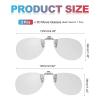 MECCANIXITY 2 Pcs Polarized Clip-on 3D Glasses, Passive Circular 3D Viewing Glasses Frames for RealD/Image Maximum Movies Theater Games TV Photo Projector (Metal Clip) view 2