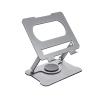 Monghuis Adjustments Laptop Stand Foldable Carbon Steel Risers with Antislip Base Ventilated Frame for Up to 17Inch Notebook Double Shaft Notebook Holder view 4